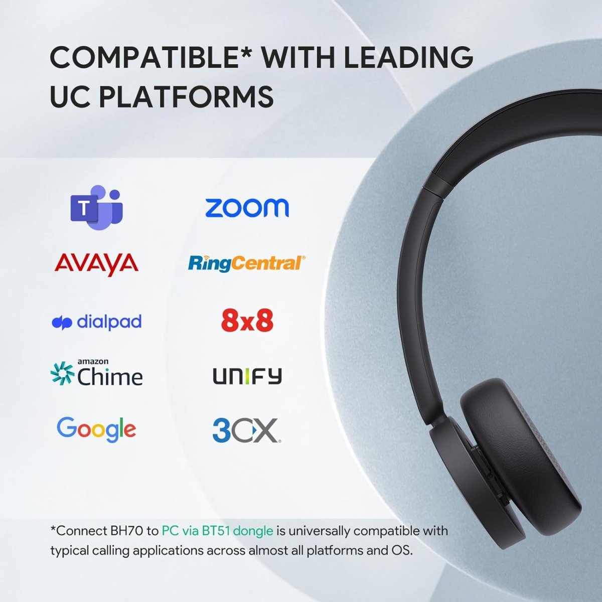 Yealink BH70 Dual UC USB - A - Ofis Kulaklığı