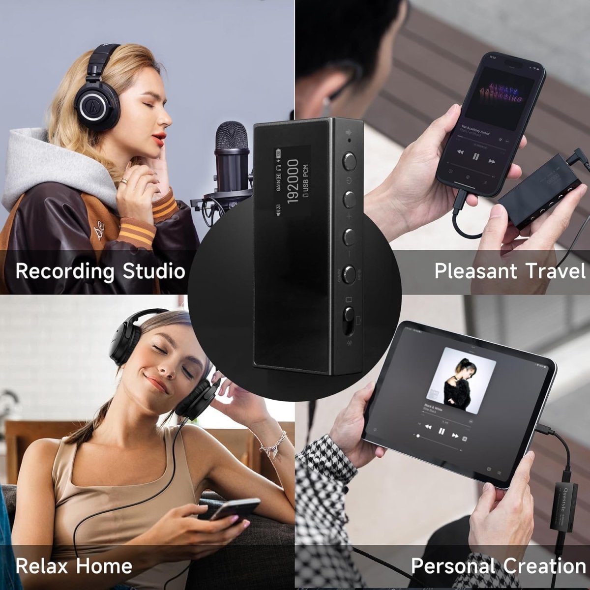 Questyle M18i Taşınabilir DAC Kulaklık Amplifikatörü - (Kutu Hasarlı) - Amplifikatör