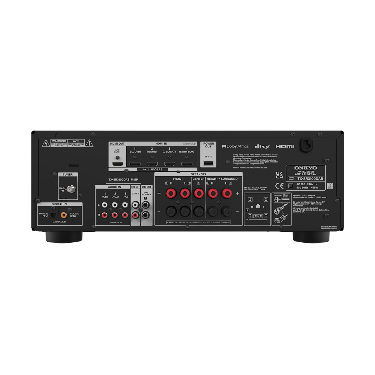 Onkyo TX - SR3100 5.2 Kanal AV Receiver - Amplifikatör