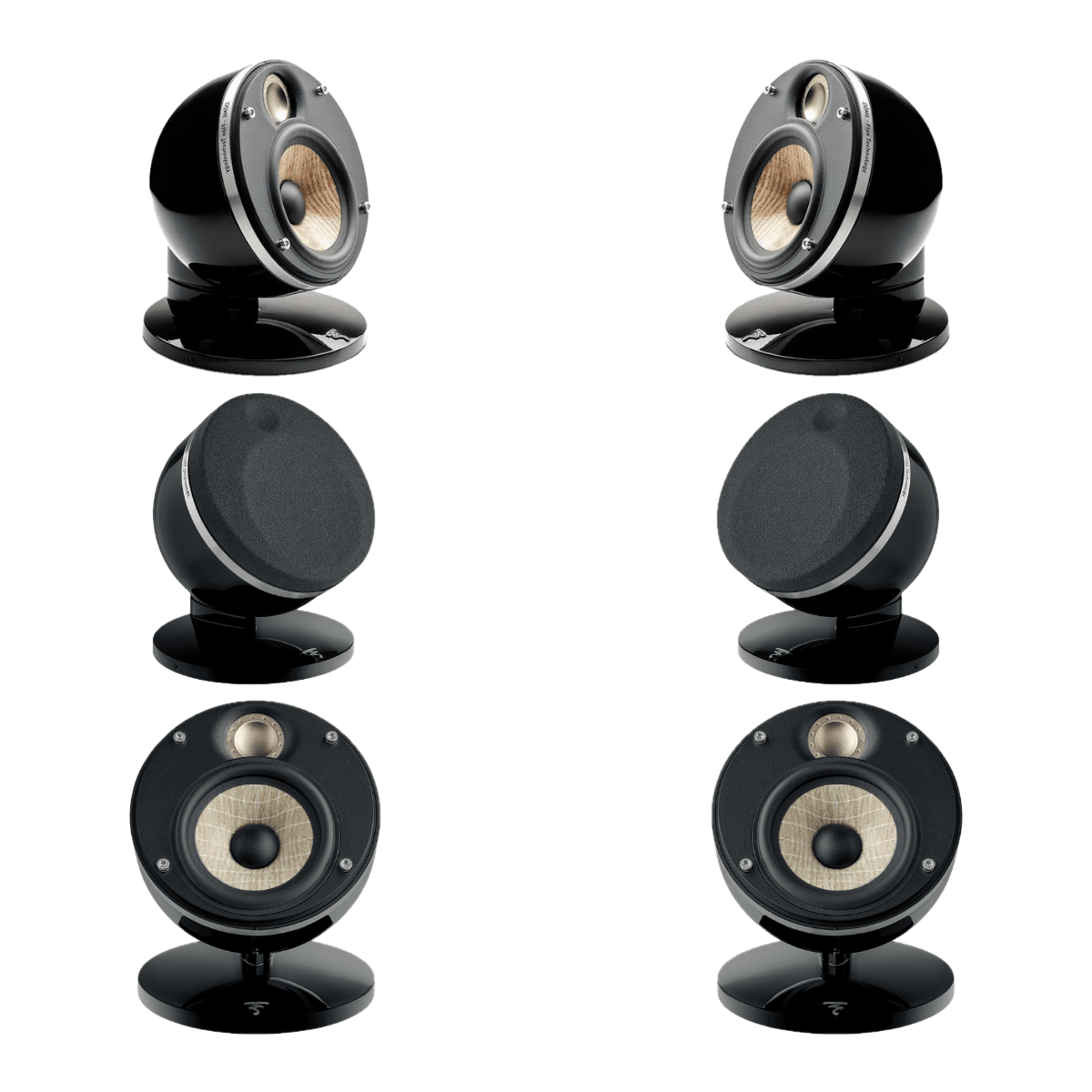 Focal NVP DOME FLAX SAT 10 Siyah - 6 Adet Avantajlı Paket - Pasif Hoparlör
