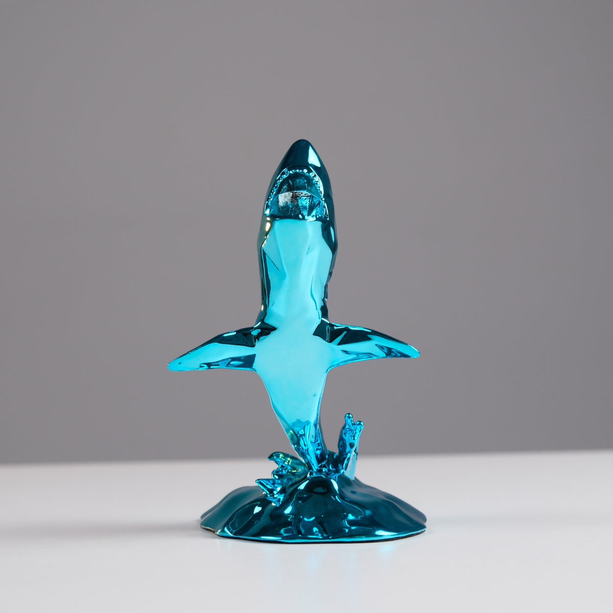 Orlinski Köpek Balığı Ruhu Heykeli - Deniz Mavisi  (14cm)