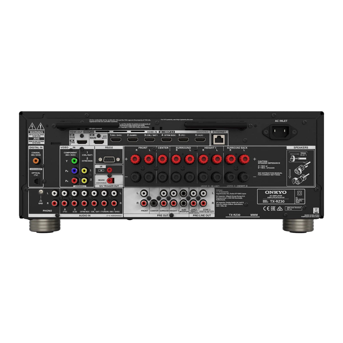 Onkyo TX - RZ30 9.2 Kanal AV Receiver - Amplifikatör