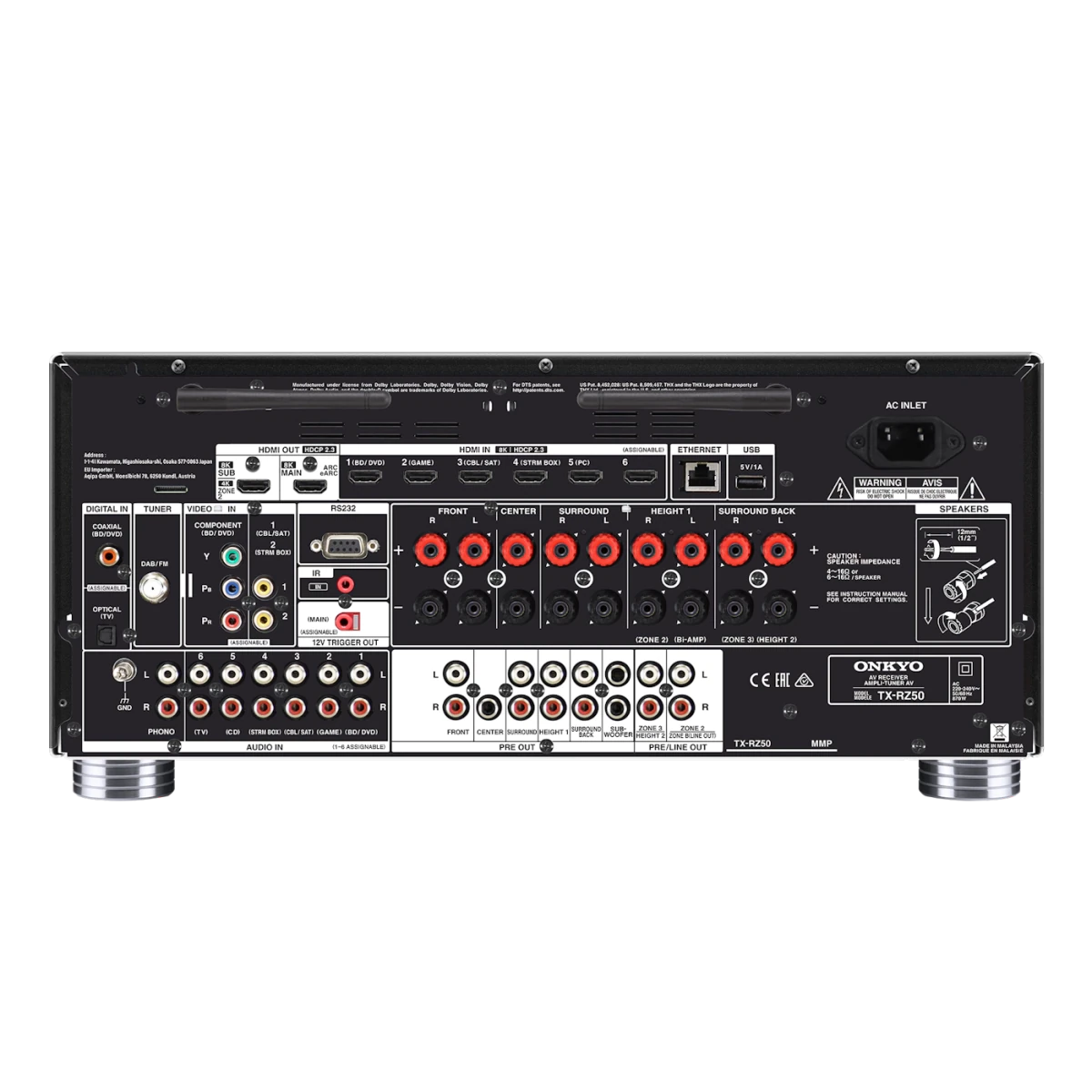 Onkyo TX - RZ50 M2 9.2 AV Receiver - Ev Sinema Sistemi