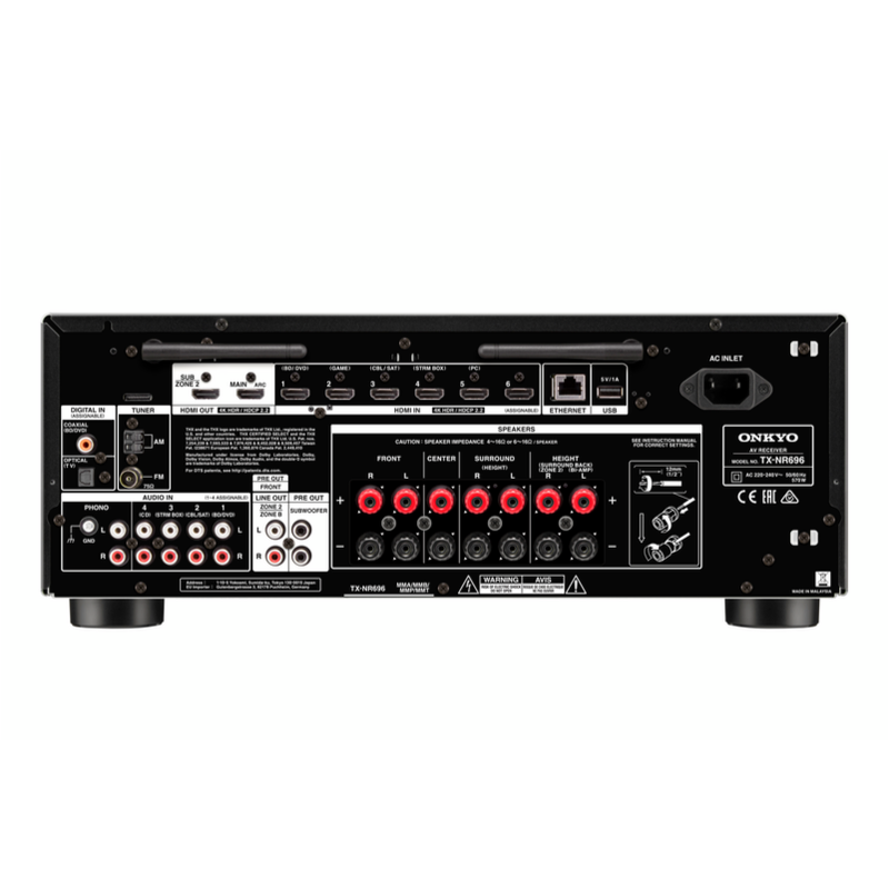 Onkyo TX-NR696 M3 7.2 Kanal 8K AV Receiver Siyah - Tek