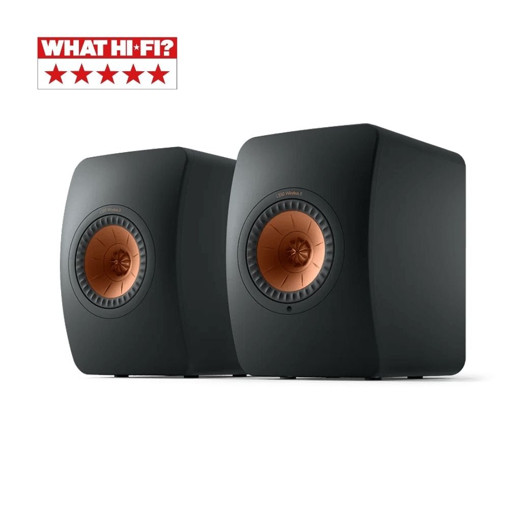 KEF LS50  ブラック KEF LS50 Wireless II Kablosuz Aktif Hi-Fi Hoparlör Seti