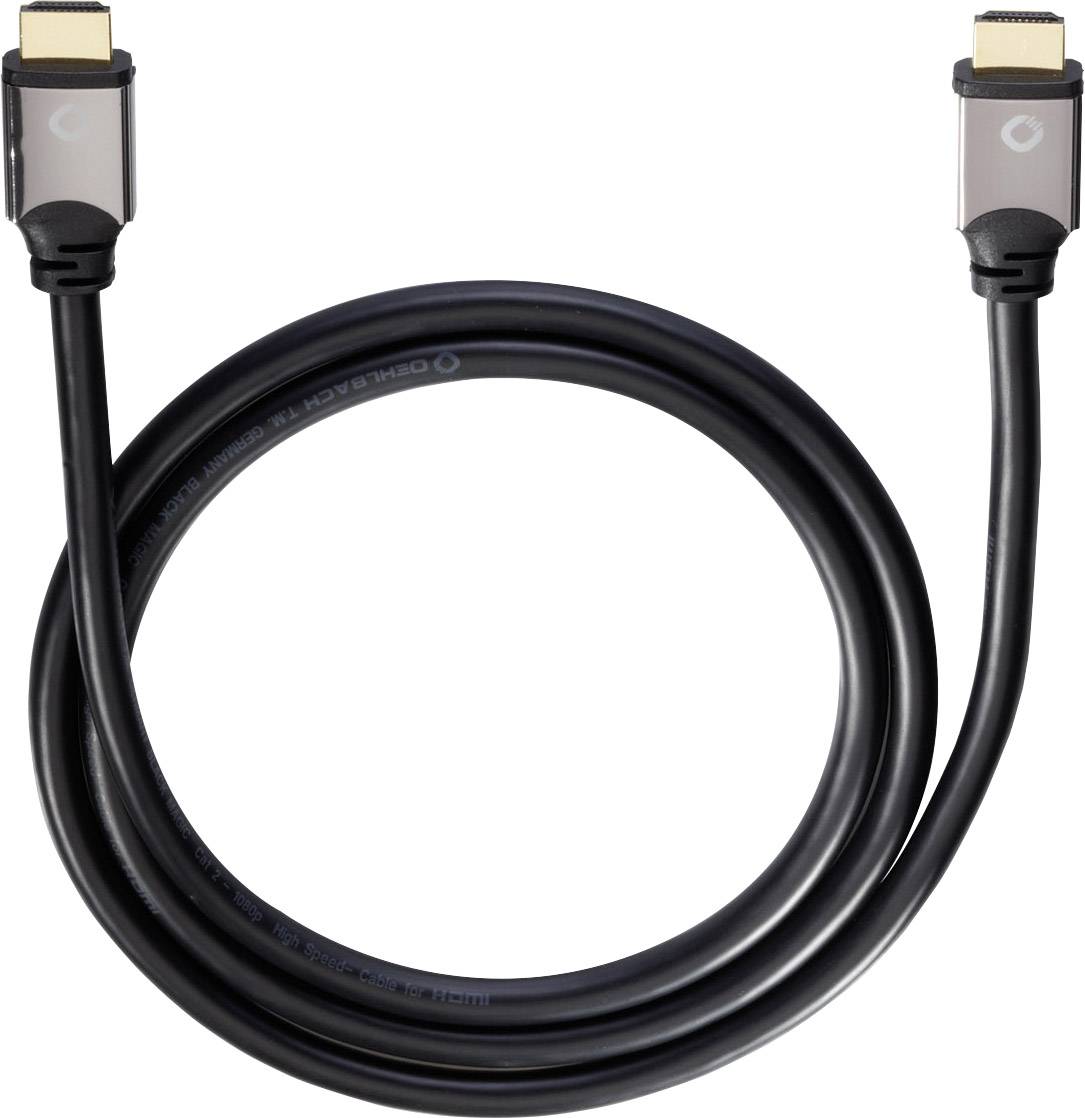 Oehlbach Black Magic High Speed Ethernet Destekli HDMI Kablosu